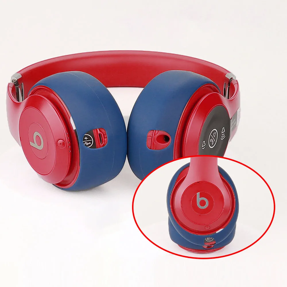 1 Pair For Beats Studio3 Wireless Headphone Replacement Earpad Silicone Sleeve Soft Cushion