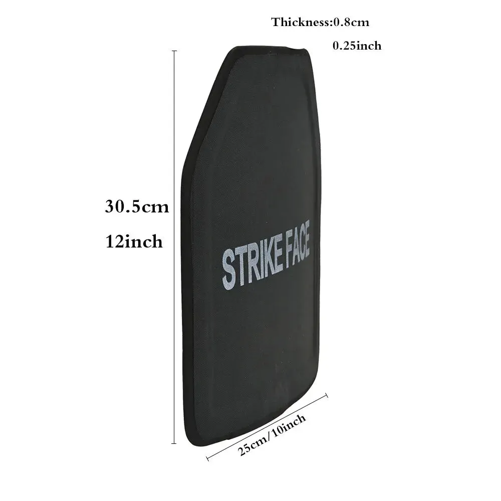 1 Piece 10*12 Inch Tactical NIJ Level IIIA PE Bullet Proof Plates.