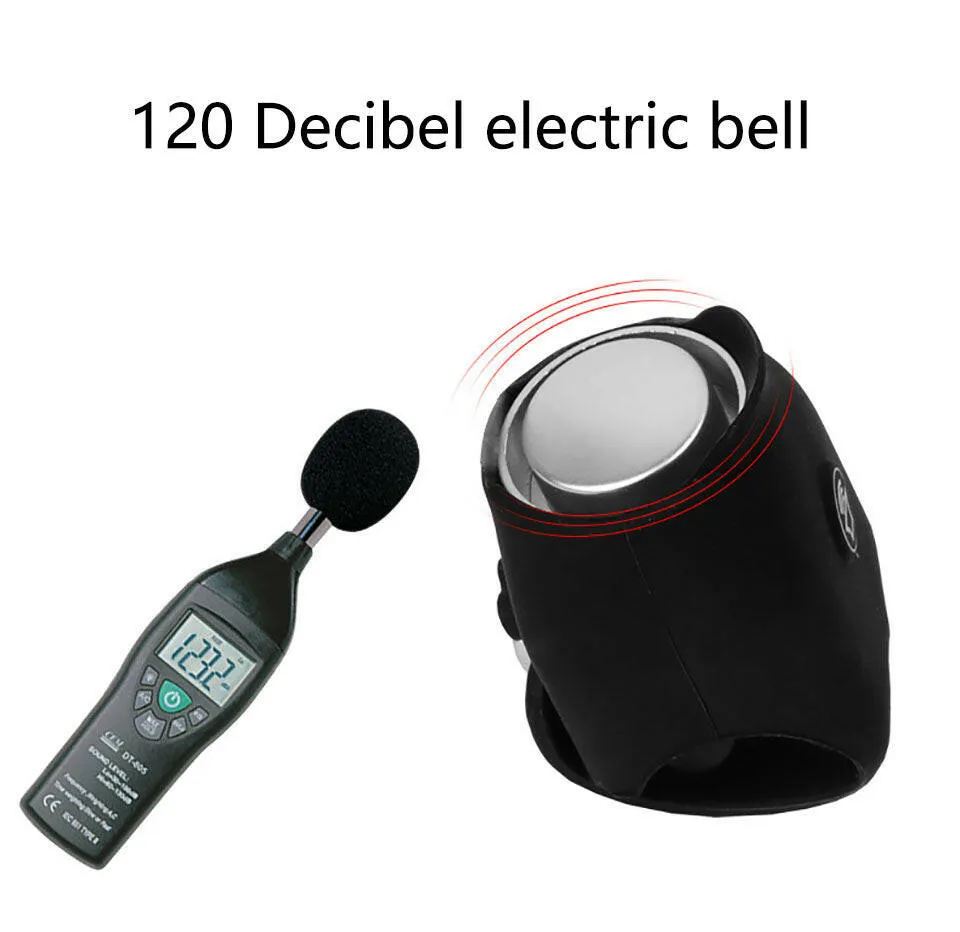 120db Bicycle Bell Mini Portable Bike Bells Silicone MTB Road Cycling USB Rechargeable Bells Bicycle Tools Bike Electric Horn