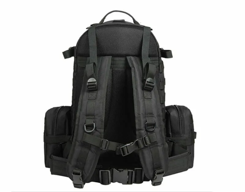 55L Molle Outdoor Military Tactical Bag Camping Hiking Trekking Backpack