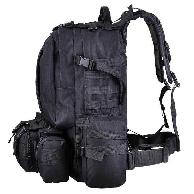 55L Molle Outdoor Military Tactical Bag Camping Hiking Trekking Backpack