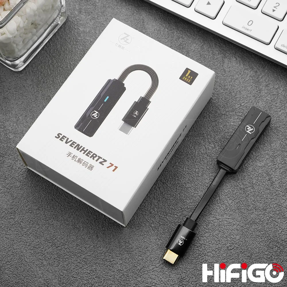 7HZ Sevenhertz 71 USB DAC AMP USB-C To 3.5mm Audio Cable Headphone Amplifier