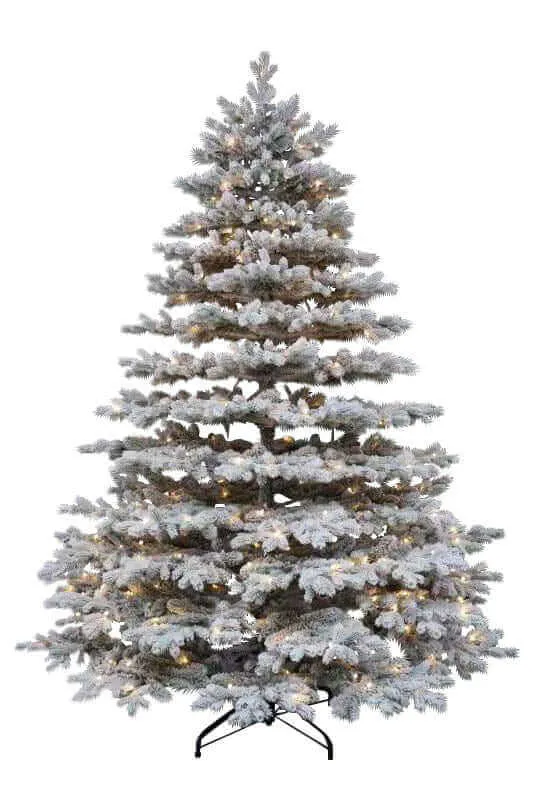 9' Rushmore Flock Artificial Christmas Tree Unlit