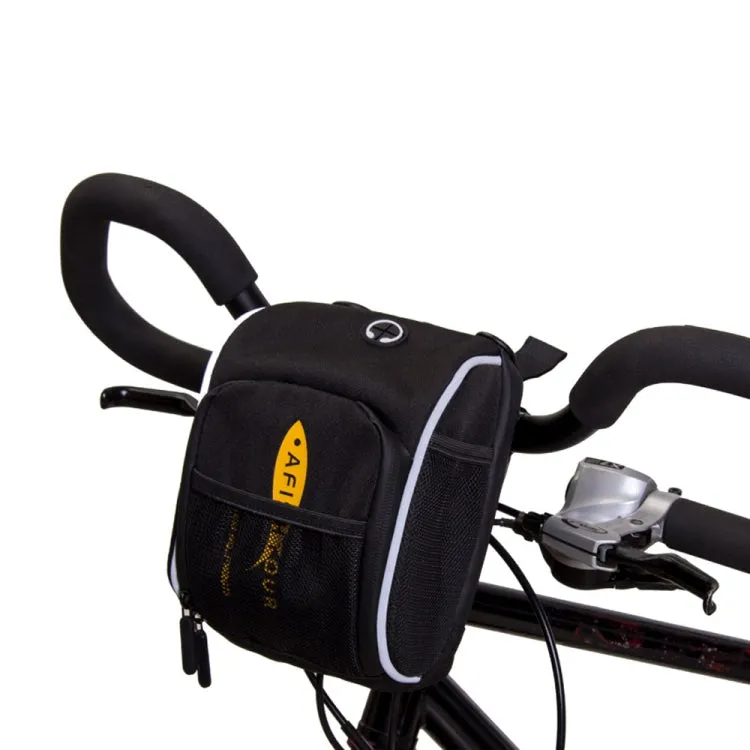 AFISHTOUR FB2042 Outdoor Sports Bicycle Front Package Waterproof Bike Head Bag(Yellow)