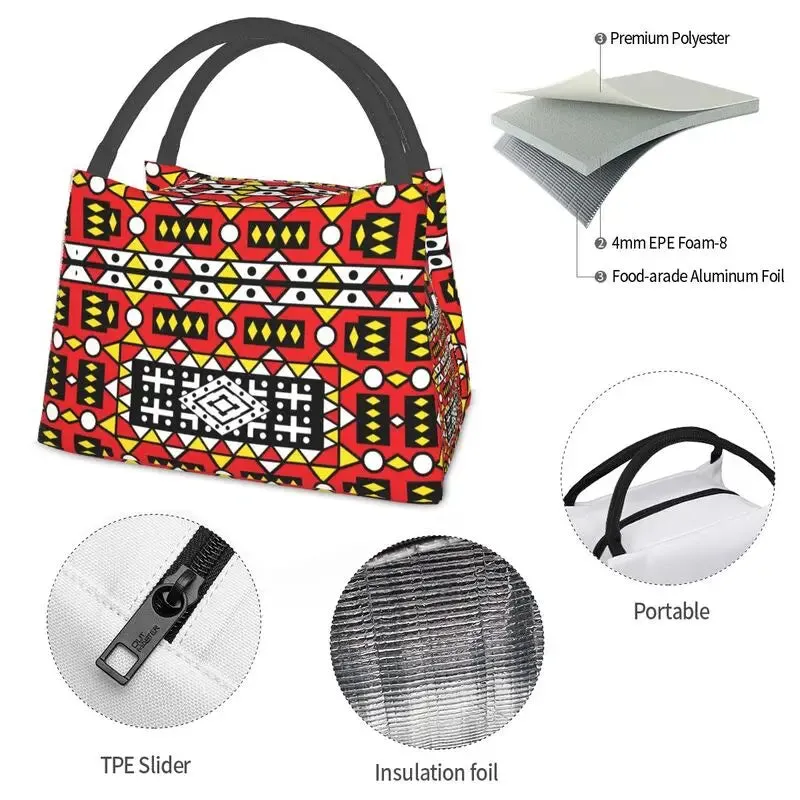 AfroFashion African Pattern Design Cooler Thermal Picnic bag