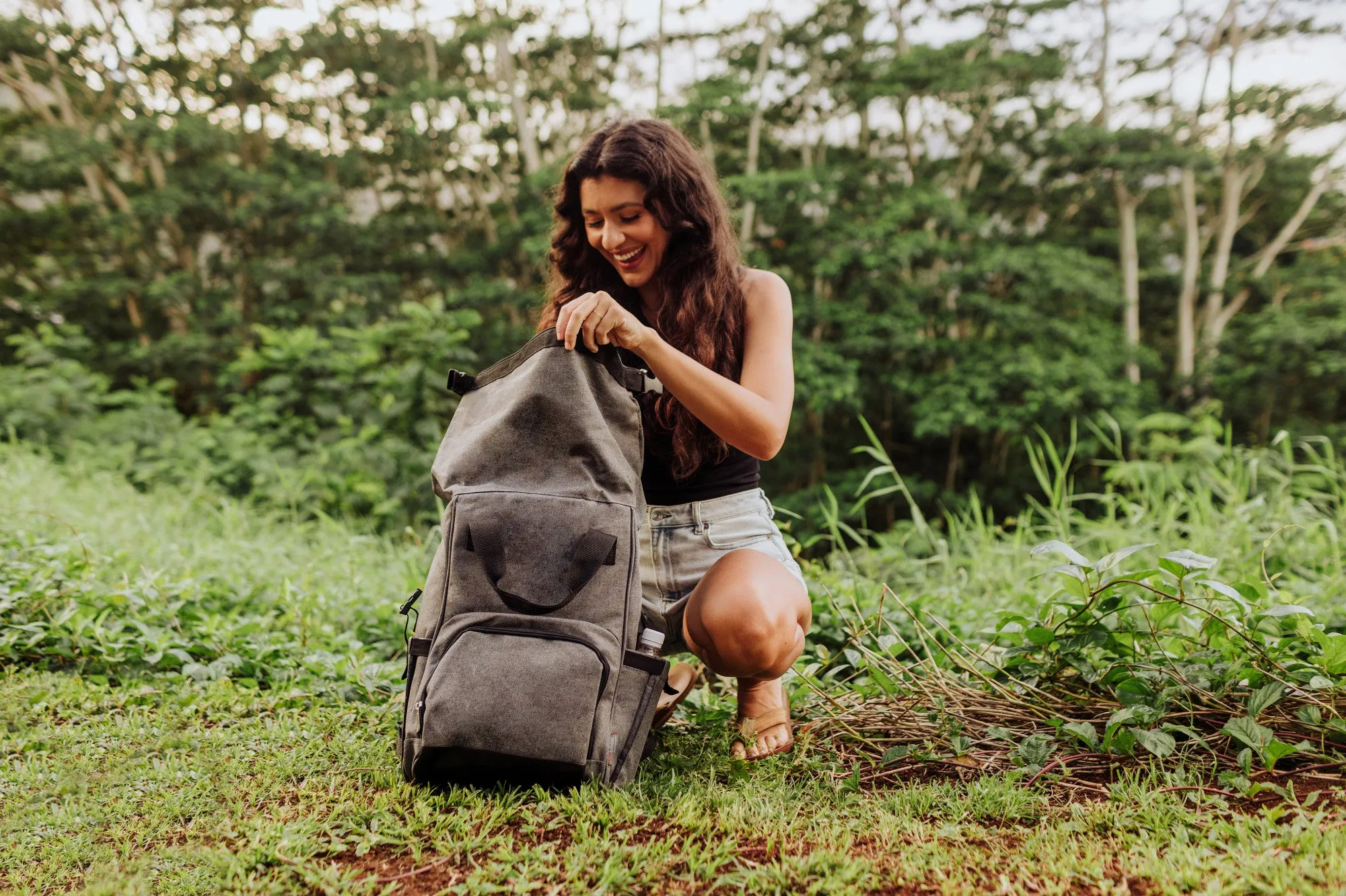 App State Mountaineers - On The Go Roll-Top Backpack Cooler