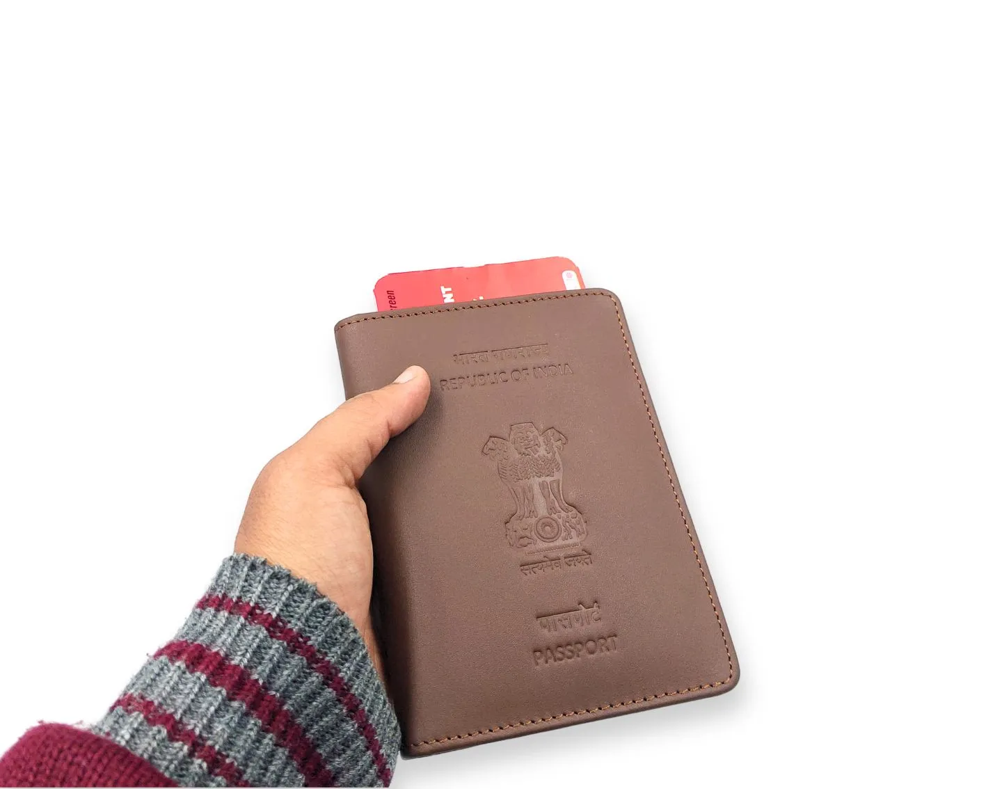 Ashoka Elite Passport Wallet - Tan