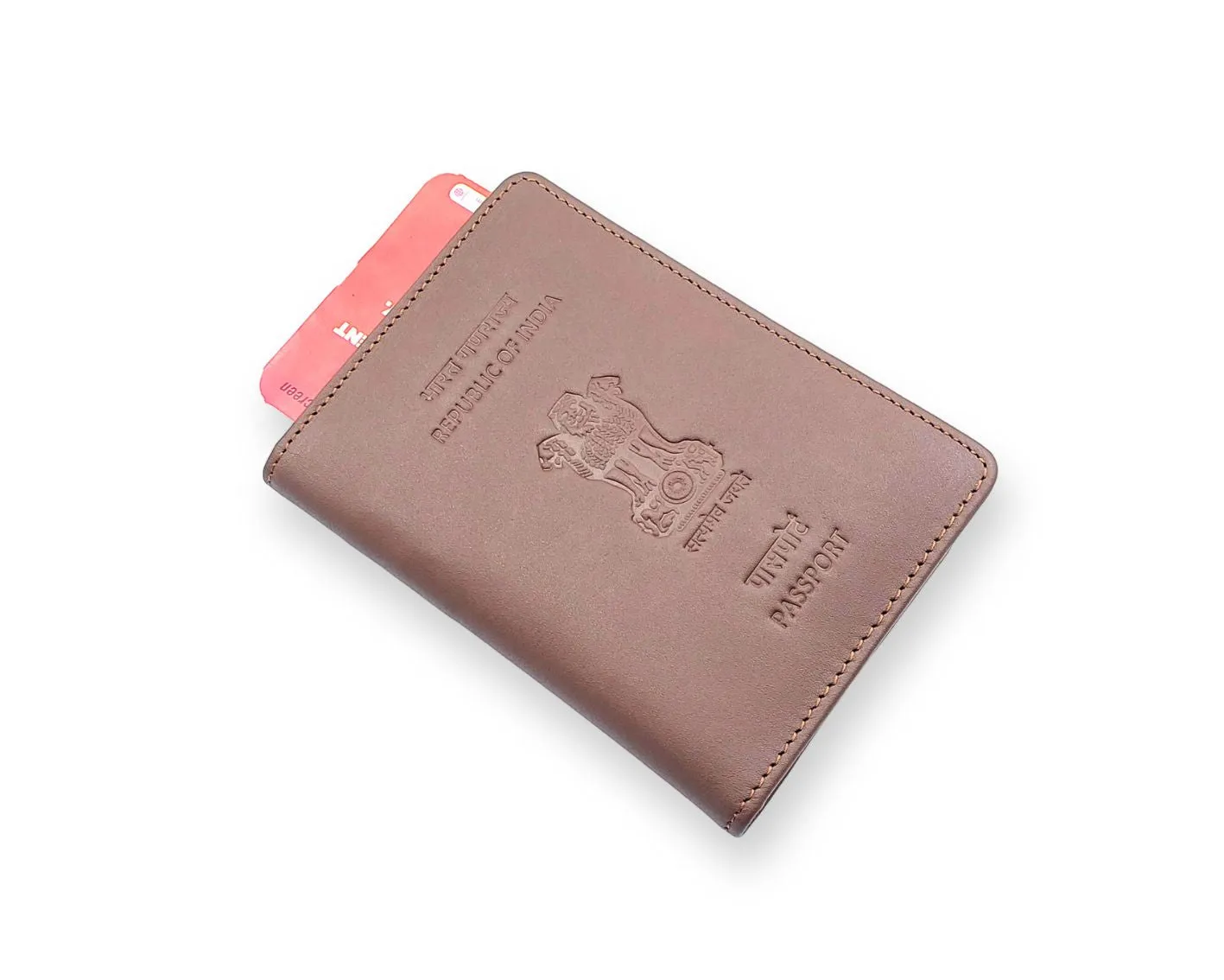 Ashoka Elite Passport Wallet - Tan