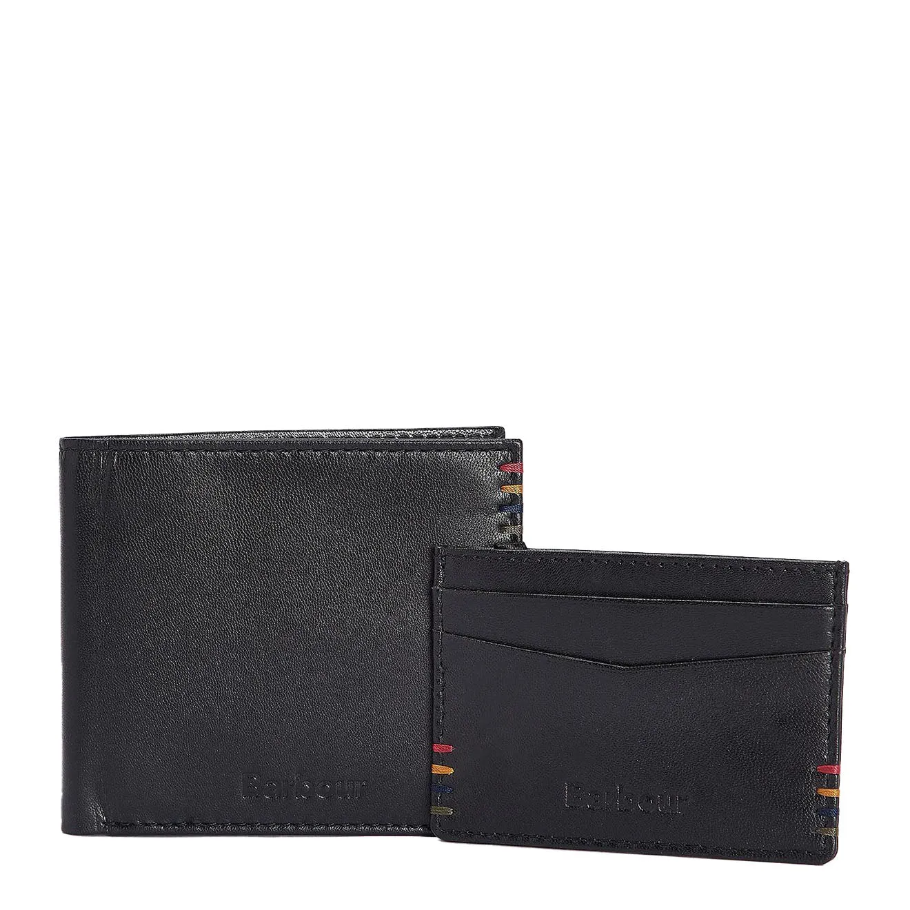 Barbour Cairnwell Wallet And Cardholder Gift Set Black