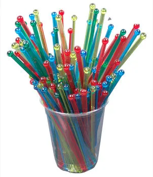 BarConic® Ball Head Stirrers - 6" - Color Options - Pack of 500