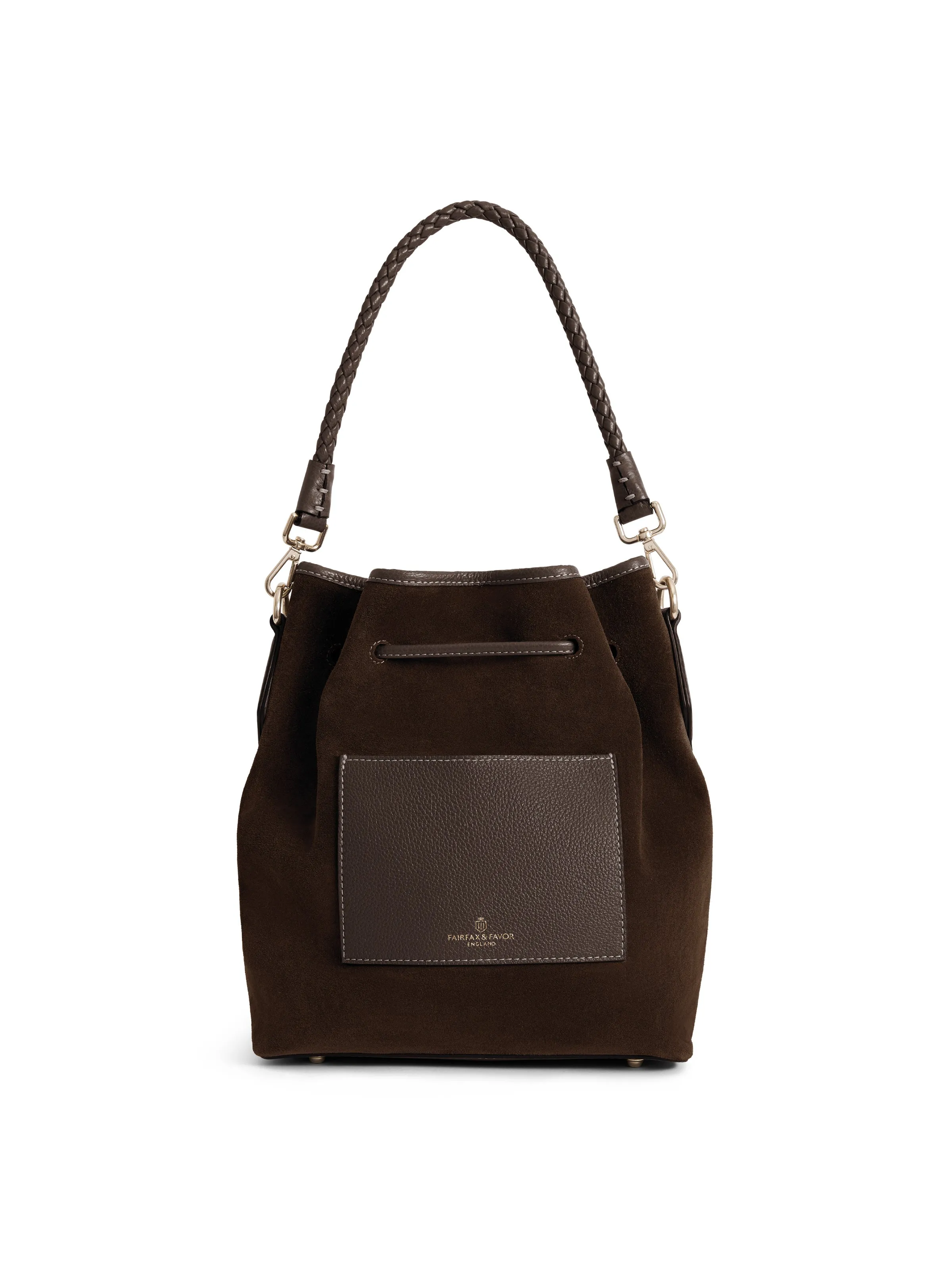 Bibury Bucket Bag - Chocolate Suede