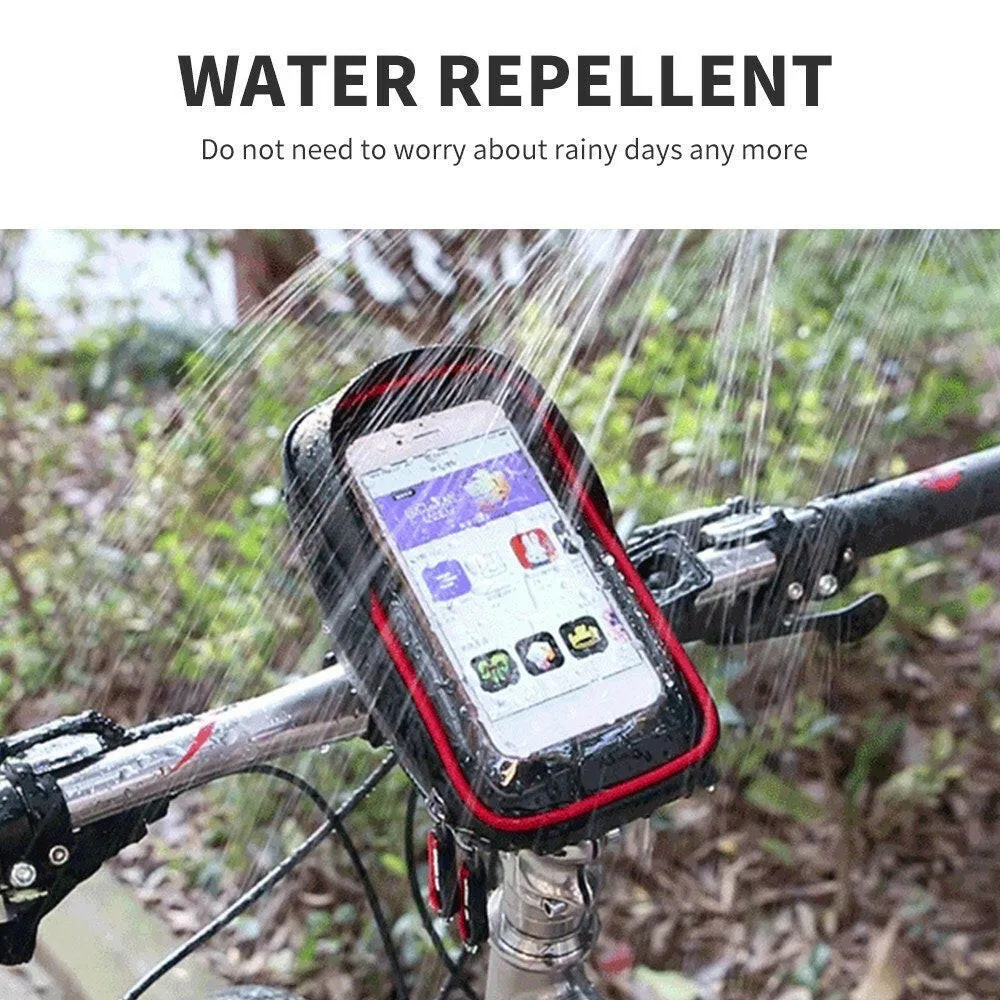 Bike Front Bag Bicycle Cycling Phone Holder Bike Touchscreen Phone Case MTB Bike Storage Bag Handlebar Phone Pack