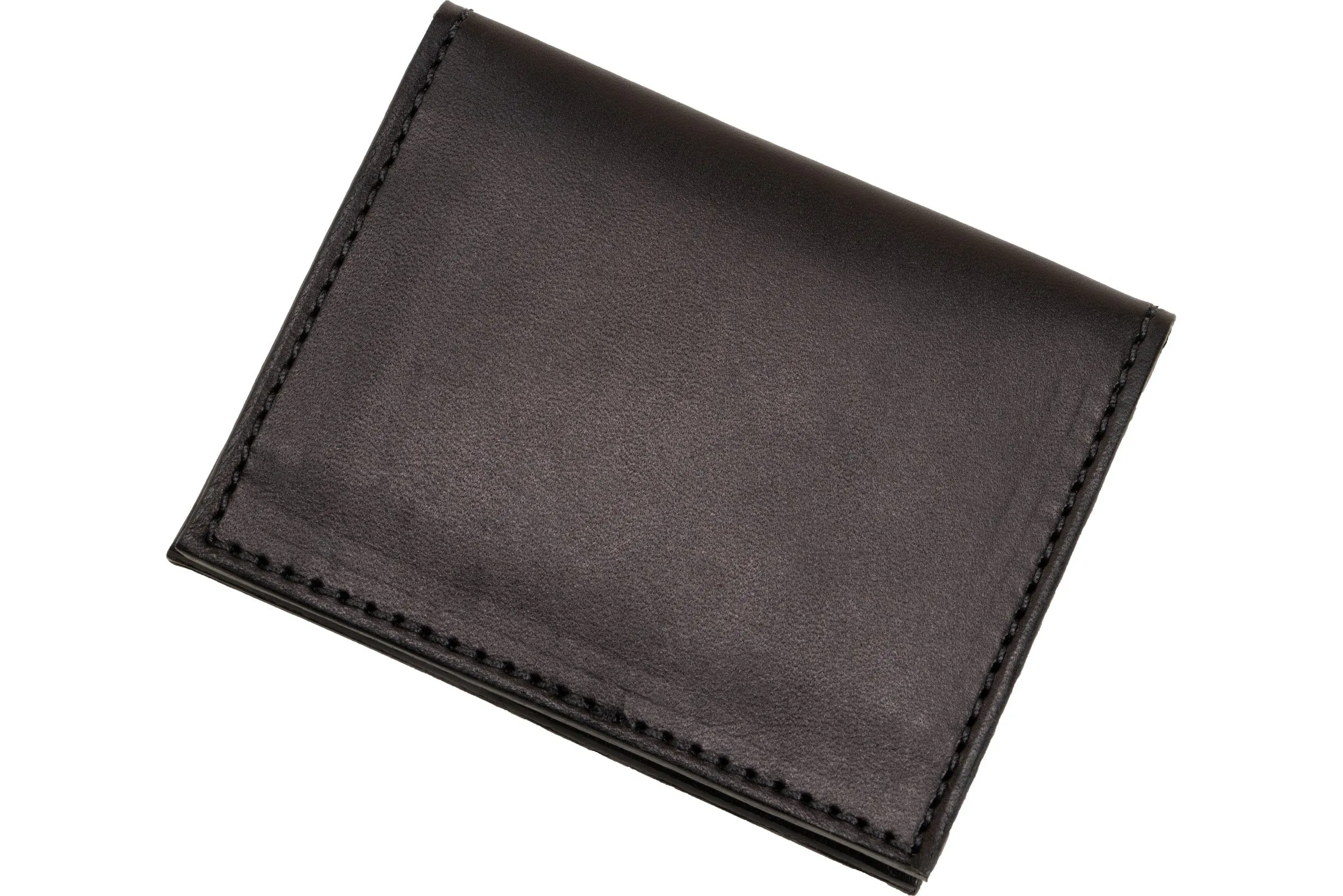 Black Premium Leather Bifold Credit Card Wallet With ID Window