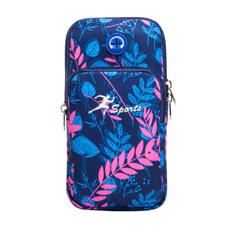 BO28 Enlarged Running Mobile Phone Arm Bag Outdoor Wrist Bag(Blue)