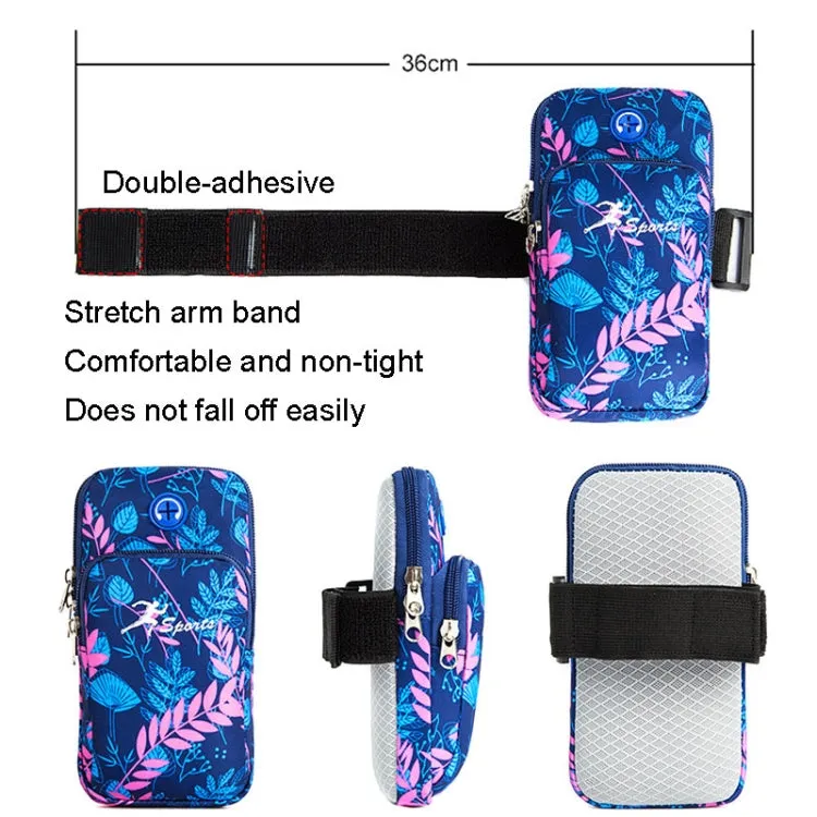 BO28 Enlarged Running Mobile Phone Arm Bag Outdoor Wrist Bag(Blue)