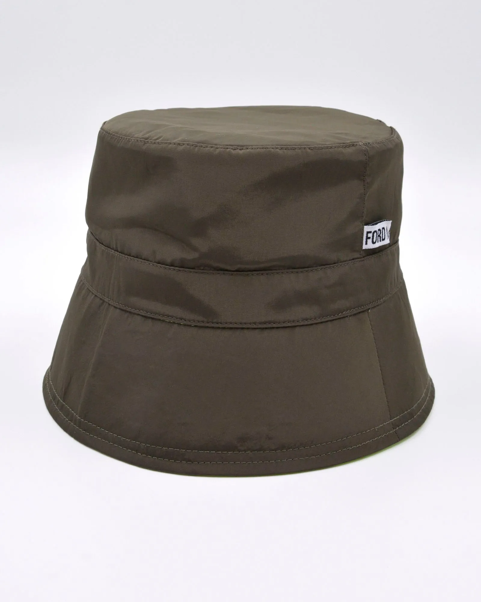 BOBBY Reversible Unisex Bucket Hat (fluro green/khaki)