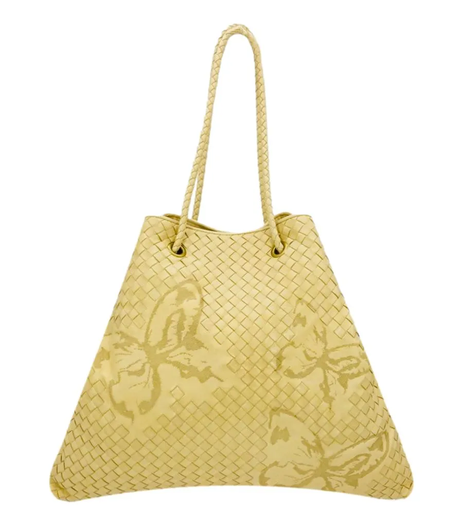 Bottega Veneta Butterfly Embossed Woven Leather Bag