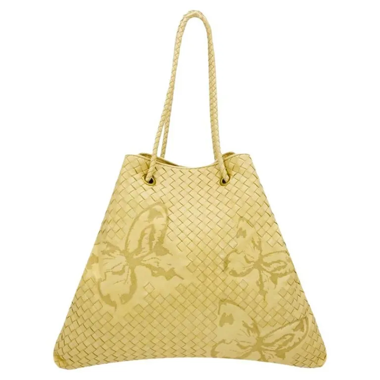 Bottega Veneta Butterfly Embossed Woven Leather Bag