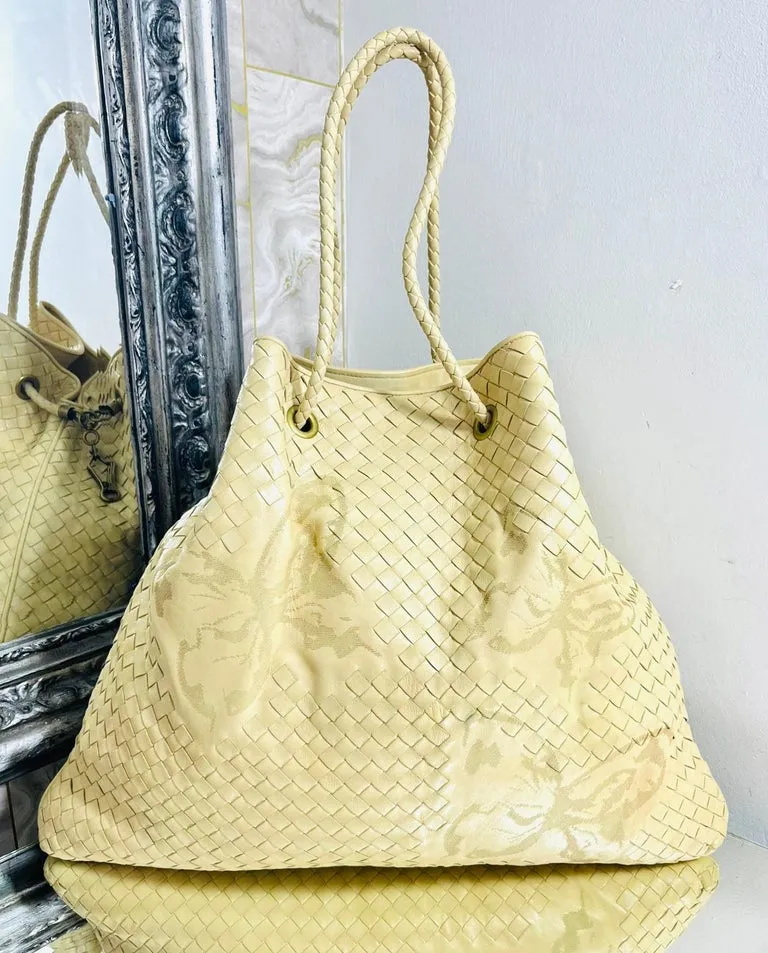 Bottega Veneta Butterfly Embossed Woven Leather Bag