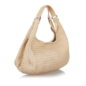 Bottega Veneta Intrecciato Campana Leather Hobo Bag (SHG-26810)