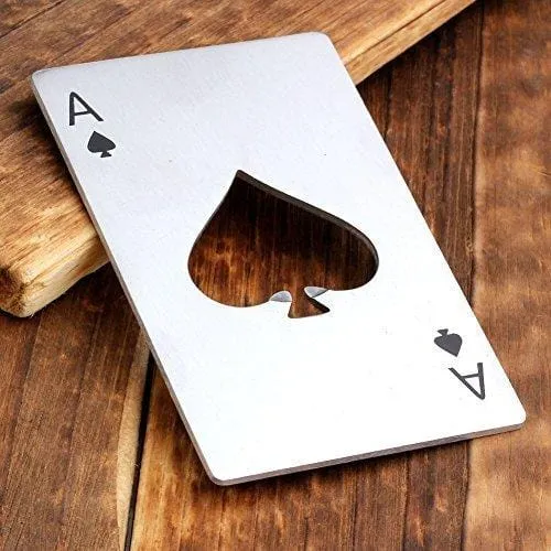 Bottle Opener-Stainless Steel Credit Card Size Casino Bottle Opener for Your Wallet-2 pcs