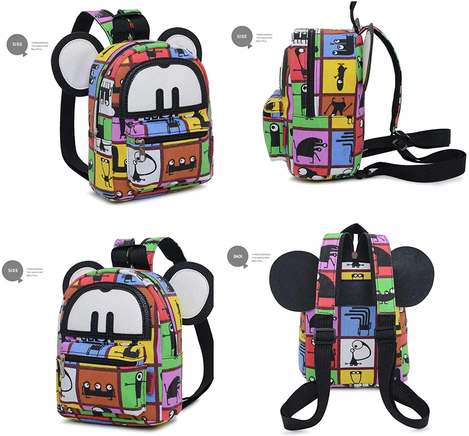 Bravo BTS Mini Ears Backpack, 9" (Comic)