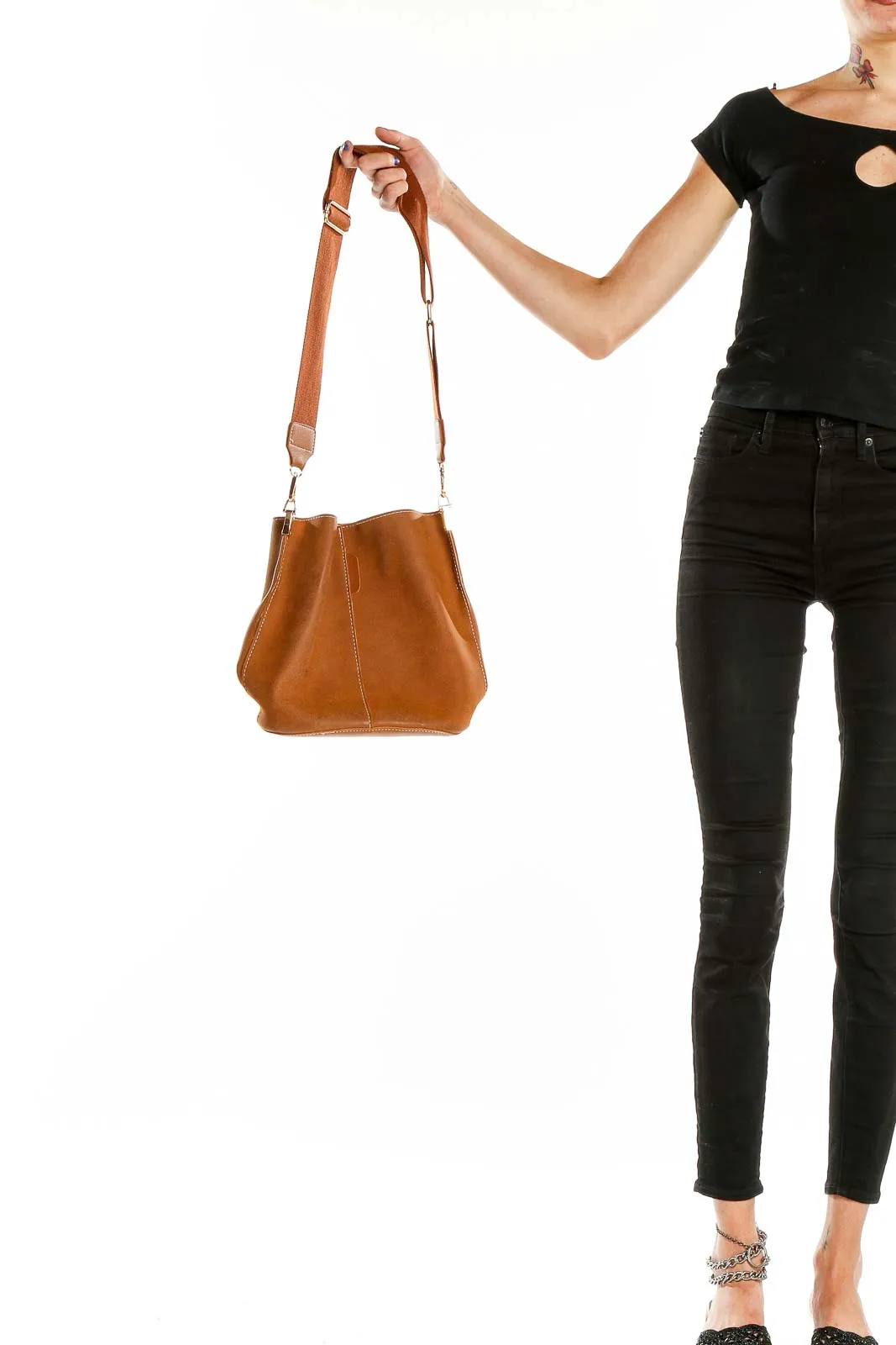 Brown Bucket Bag