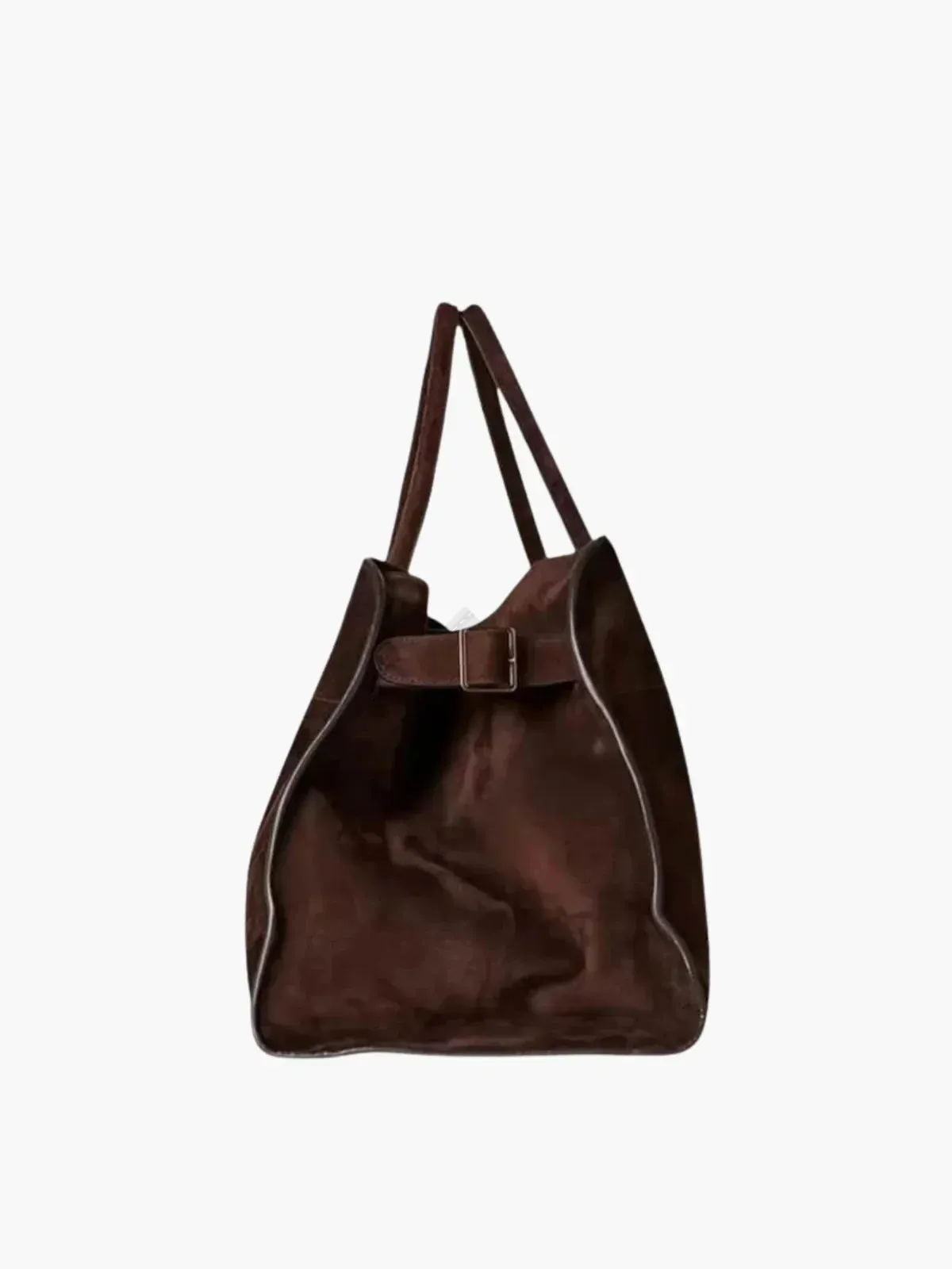 Bucket Type Cowhide Leather Hand Bag