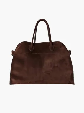 Bucket Type Cowhide Leather Hand Bag