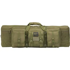 Bulldog Deluxe Single Tactical Rifle Case Green 36 In.