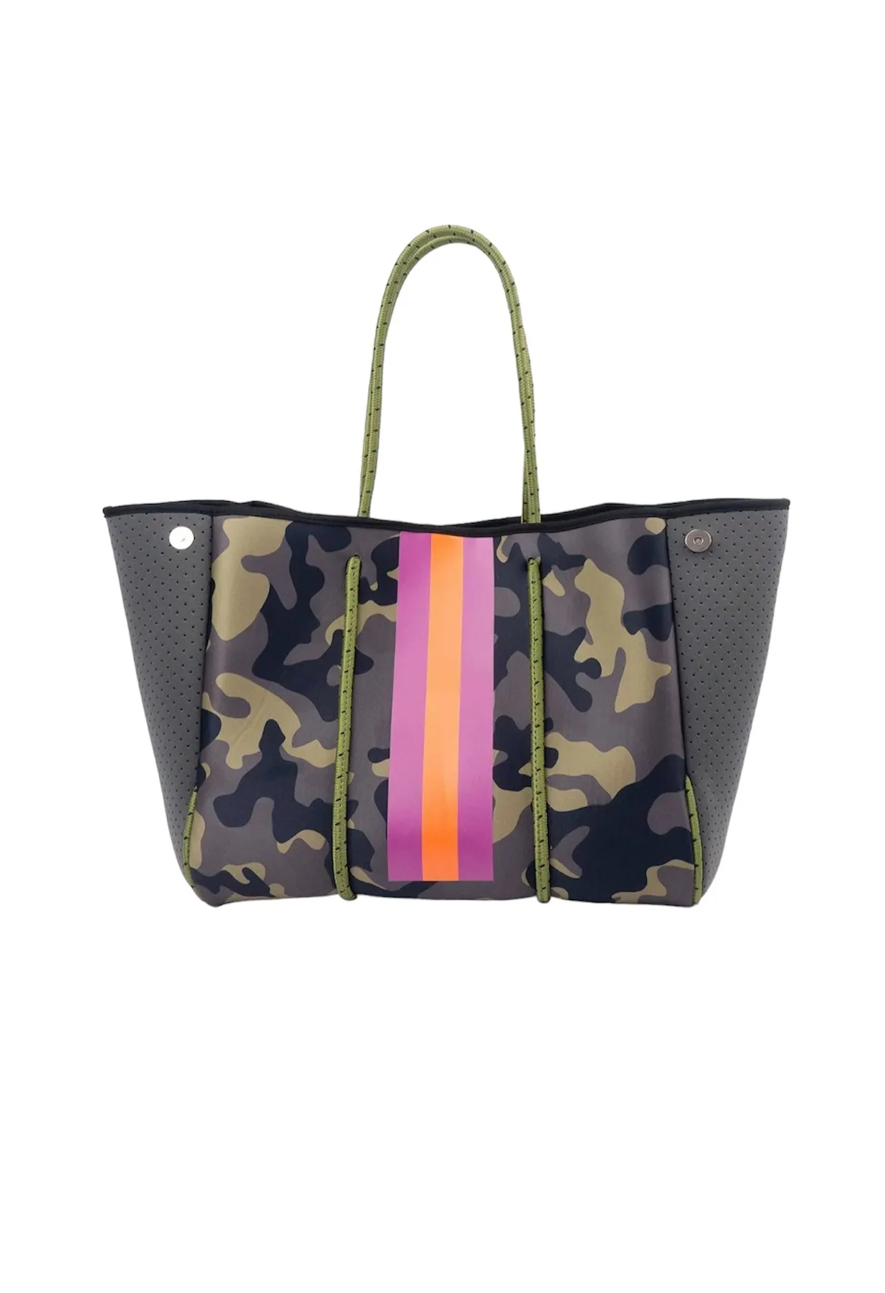 Camo and pink neoprene tote set