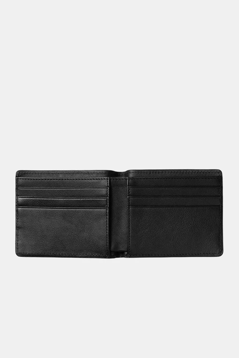 Carhartt WIP Vegas Billfold Wallet (Leather Black/Silver)