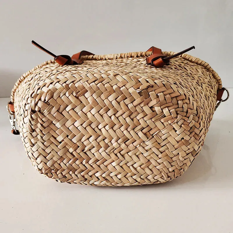 Cassia Raffia Straw Basket Bag