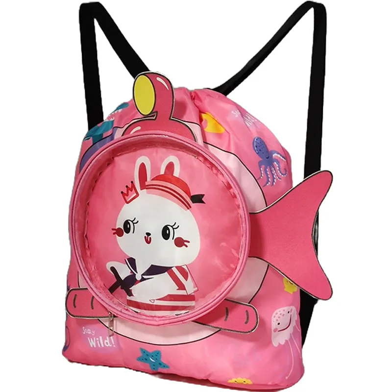 Children's swimming bag portable storage bag cute cartoon Waterproof Backpack