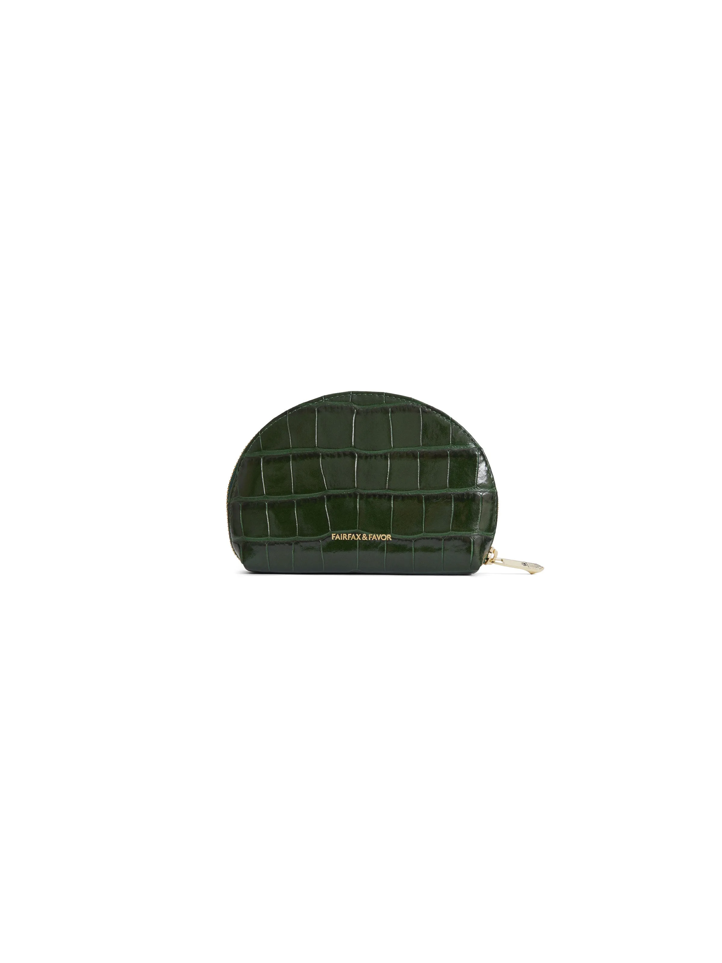 Chiltern Coin Purse - Emerald Green Croc Print (Limited Edition)