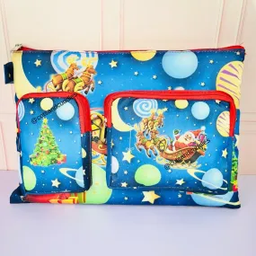 Christmas Theme Rectangle Shaped Laptop Bag for Kids