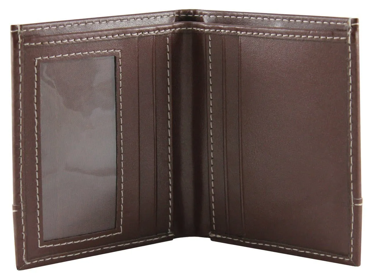 'Coleman' Bi-Fold Vegan Wallet by The Vegan Collection - Brown