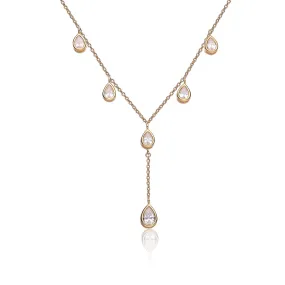 Constance Dainty Terdrop Y Necklace