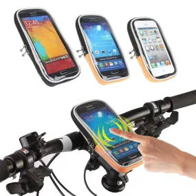 CYCLING BIKE BICYCLE FRAME IPHONE HOLDER PANNIER MOBILE PHONE CASE BAG POUCH