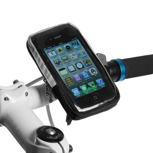 CYCLING BIKE BICYCLE FRAME IPHONE HOLDER PANNIER MOBILE PHONE CASE BAG POUCH