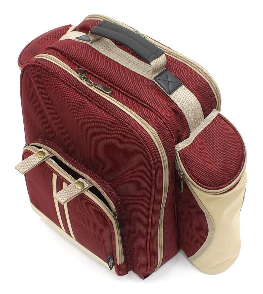 Deluxe Picnic Backpack Hamper for Two People