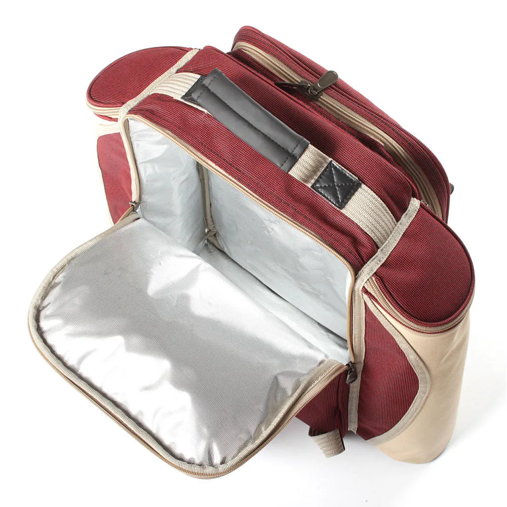 Deluxe Picnic Backpack Hamper for Two People