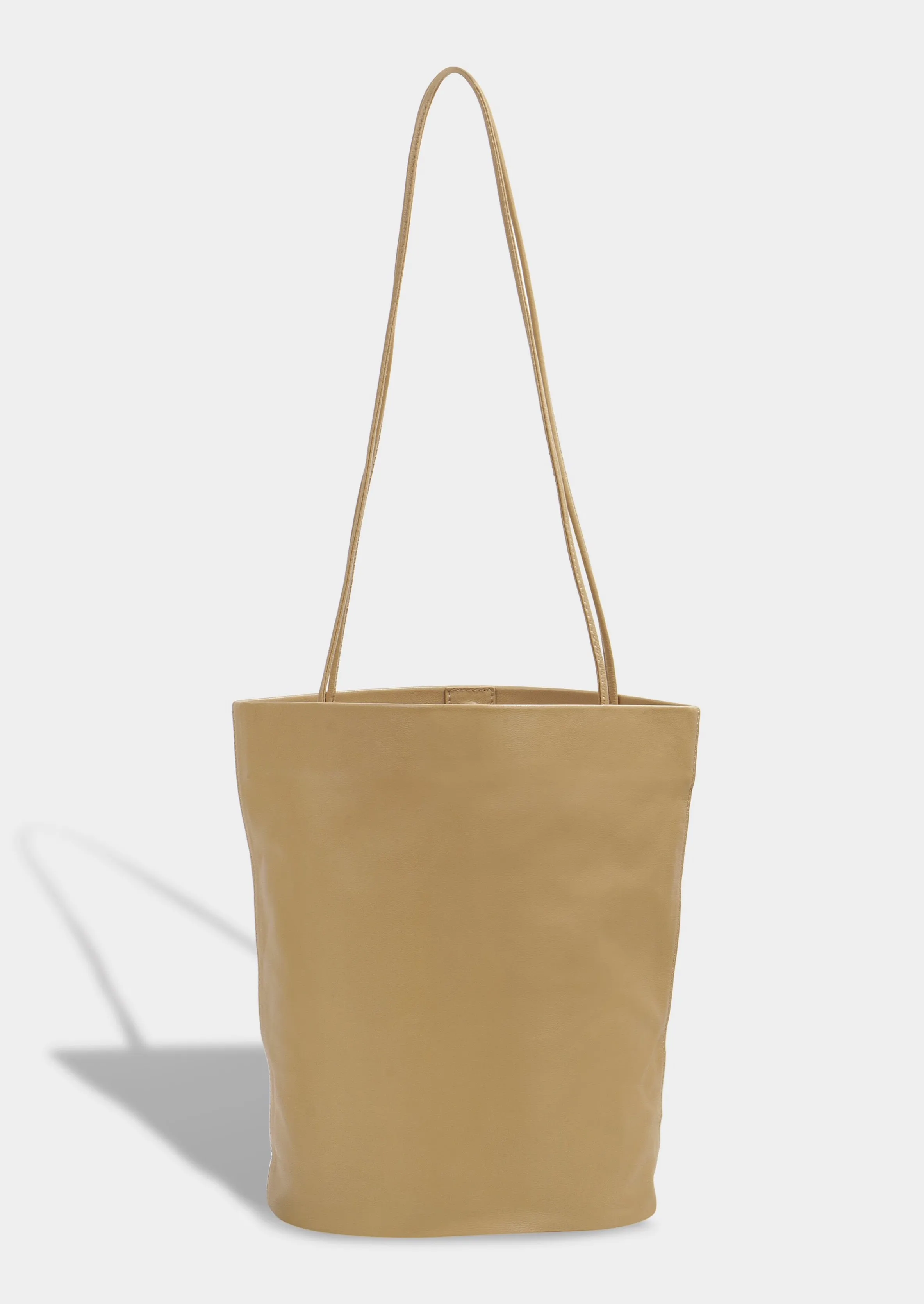 Drape Oval Bucket | Camel