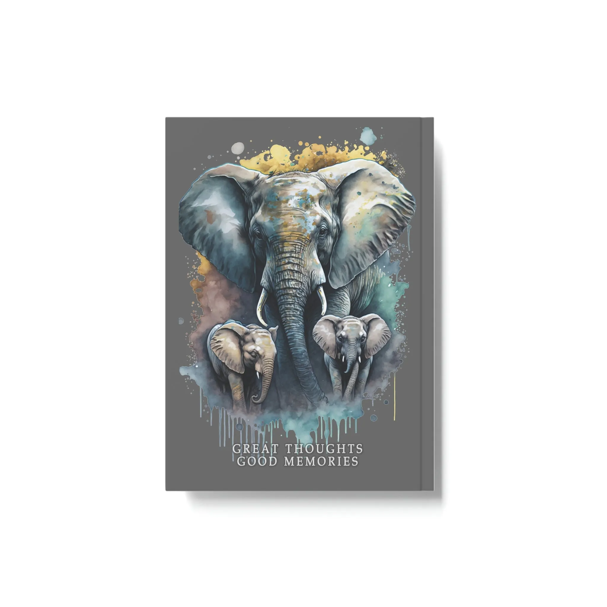 Elephant Family "Great Thoughts, Good Memories" Hard Backed Journal