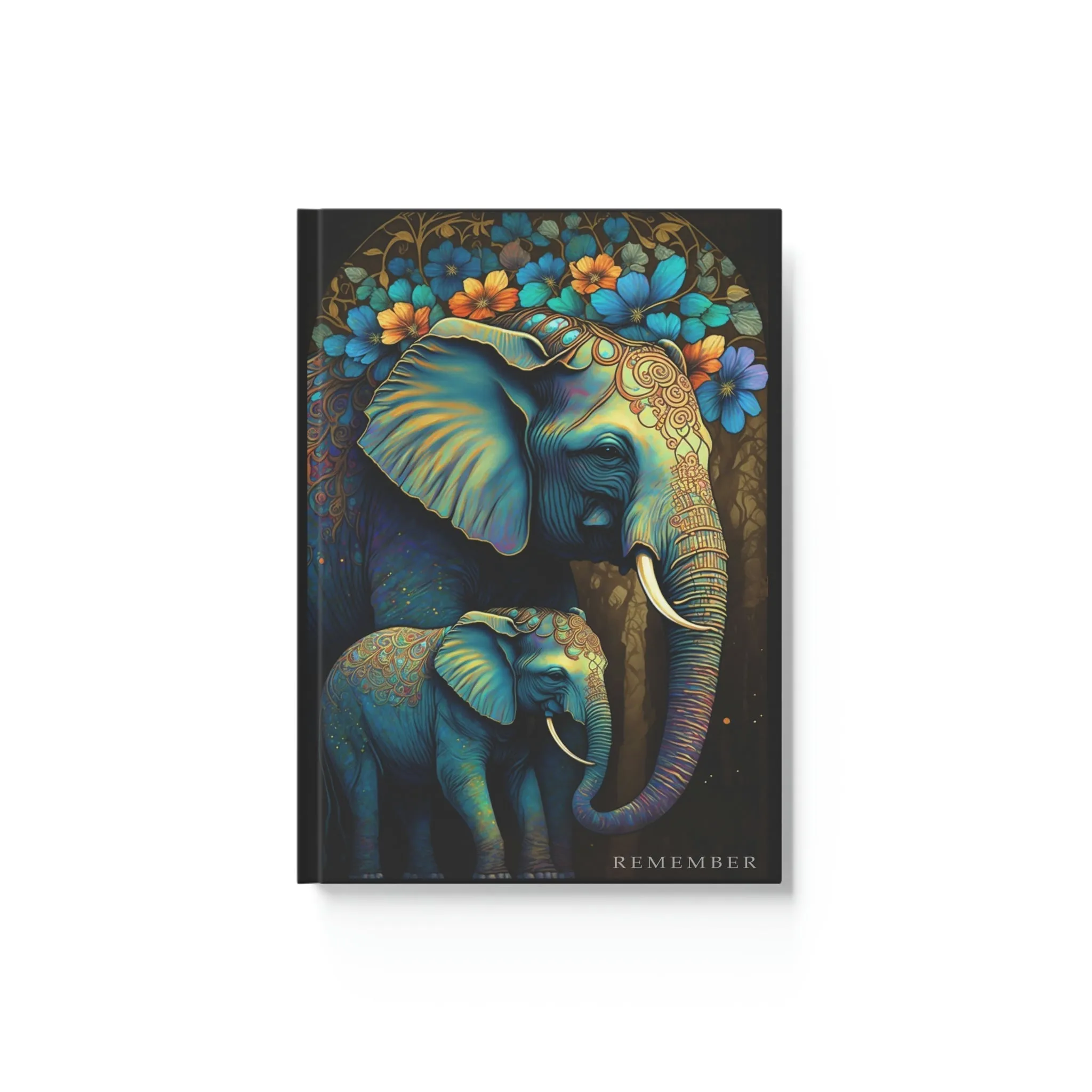 Elephant Family "Remember" Hard Backed Journal