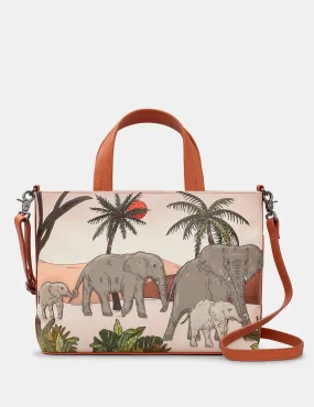 Elephant Parade Rust Leather Multiway Grab Bag