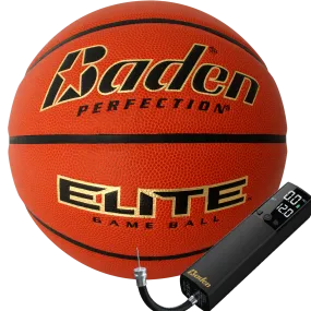 Elite Game Basketball with SMART INFL8 Electric Ball Pump