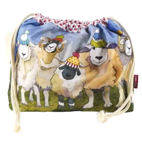 Emma Ball - Drawstring Bag - Happy Sheep