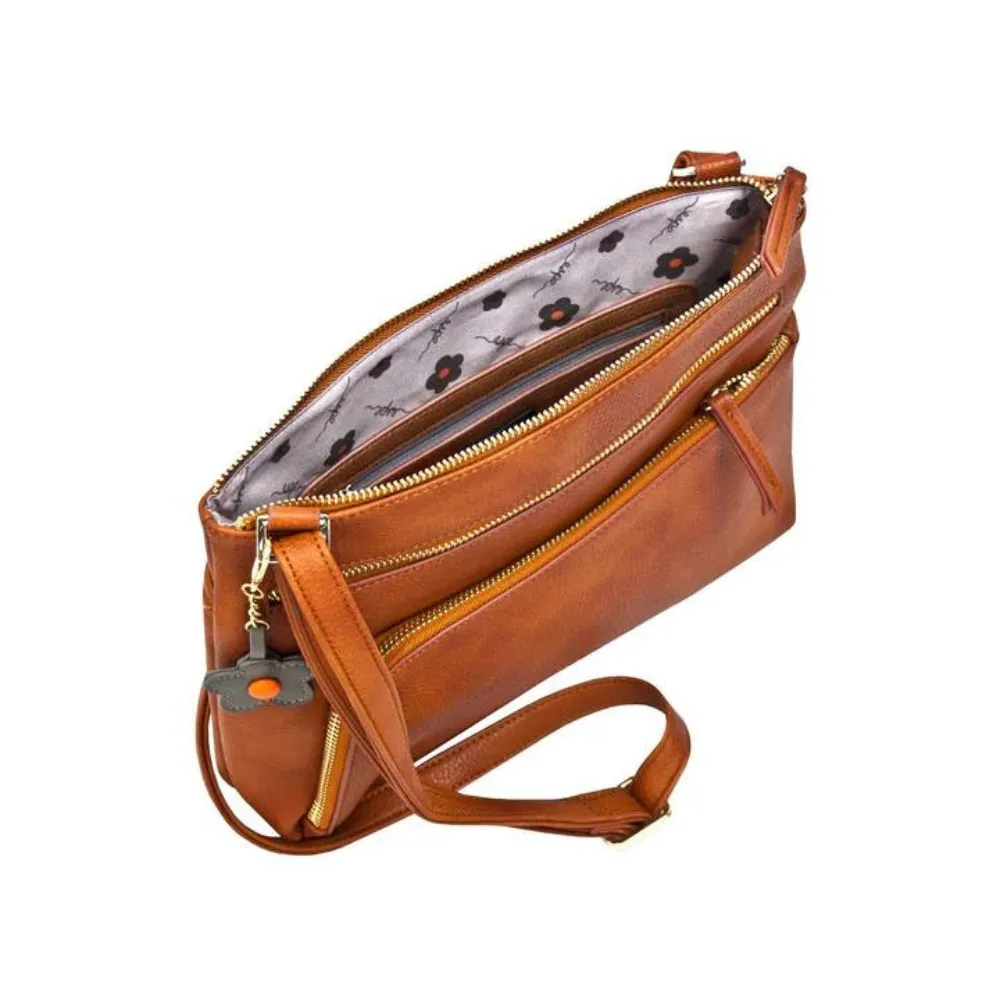 Espe Citron Tan Messenger Bag (Women's)