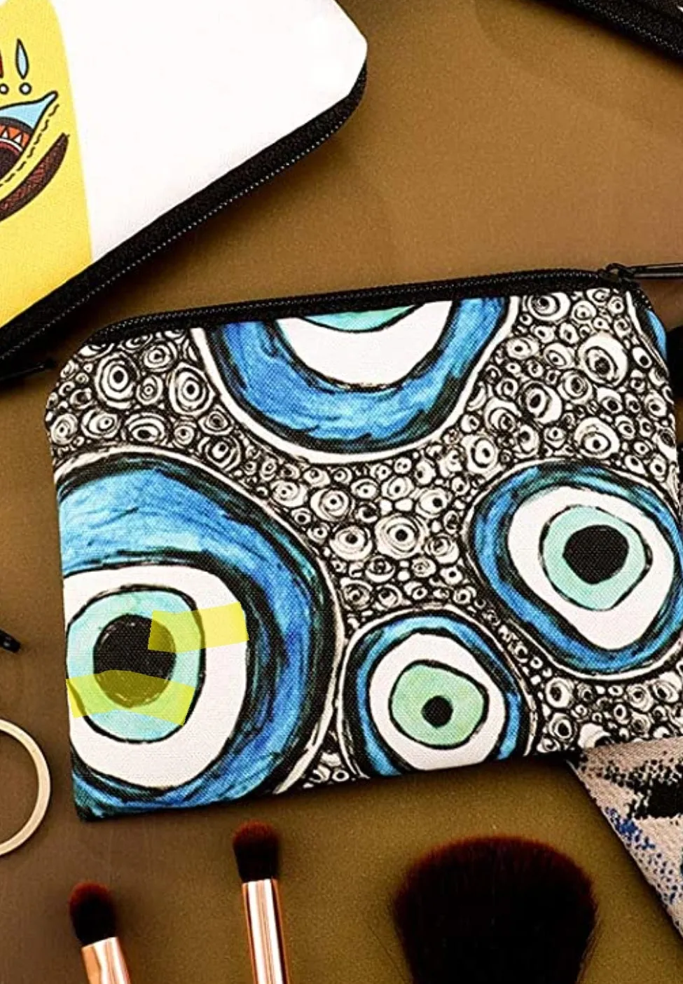 Evil Eye Boho Small Pouch / Coin Purse